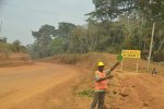 Route Mengong-Sangmélima. Les travaux ont effectivement commencé, après leur reprise en décembre 2015